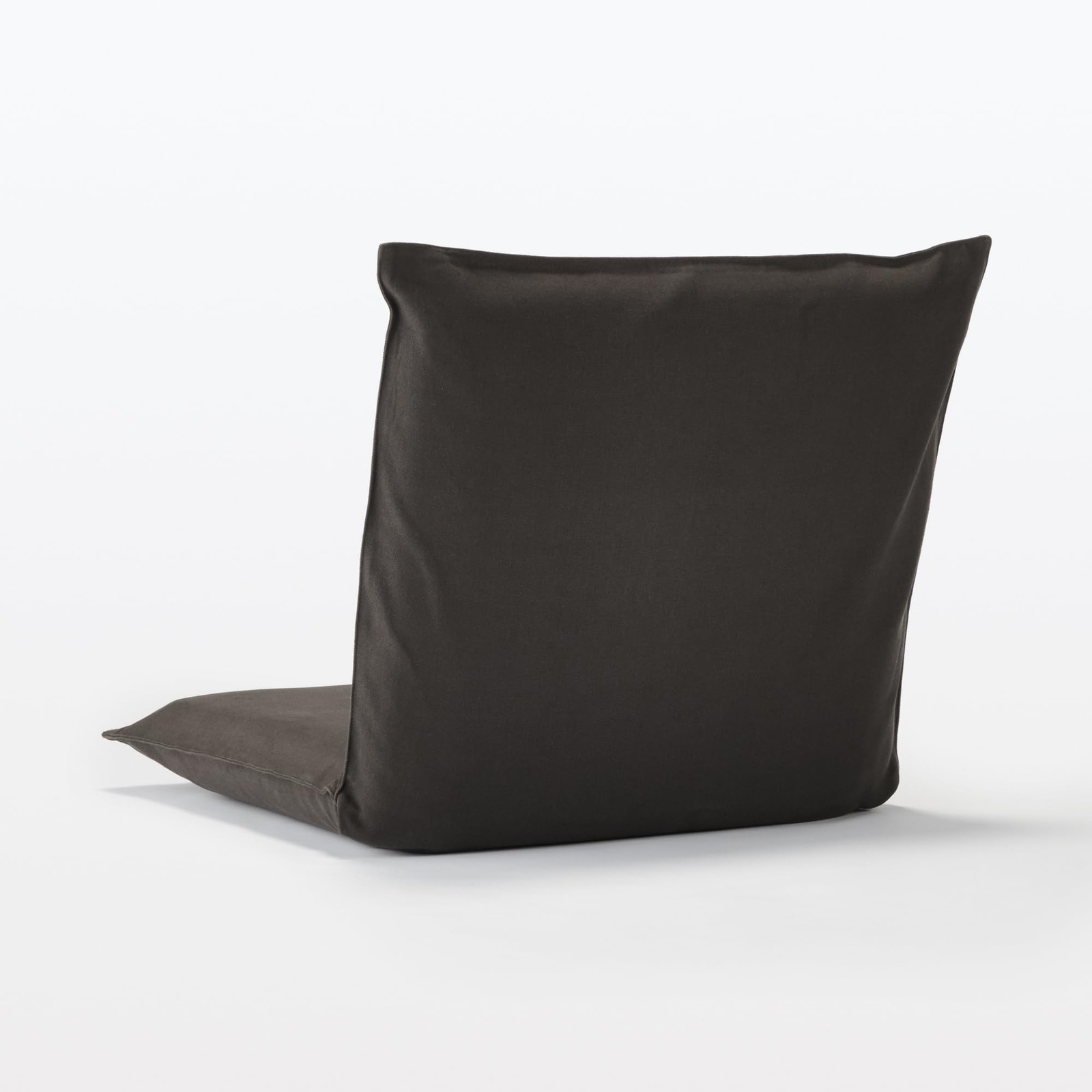 MUJI Floor Chair Large Brown Cotton Canvas 62.5x68x53cm Seating Japan Home