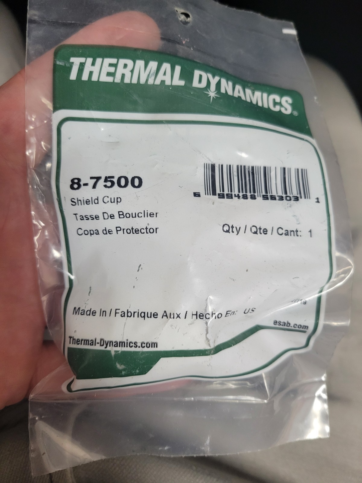 THERMAL DYNAMICS 8-7500 Victor Plasma Cutting Shield Cup