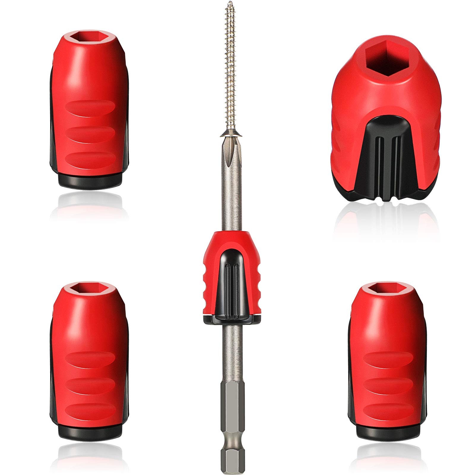 Magnetic Screw Holder Rings, 1/4 Inch/ 6.35 mm Screwdriver Driver One Size