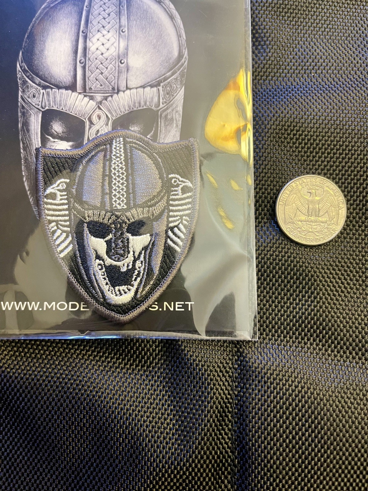 The Viking-Gray Tactical Morale Patch, Modern Arms Embroidered