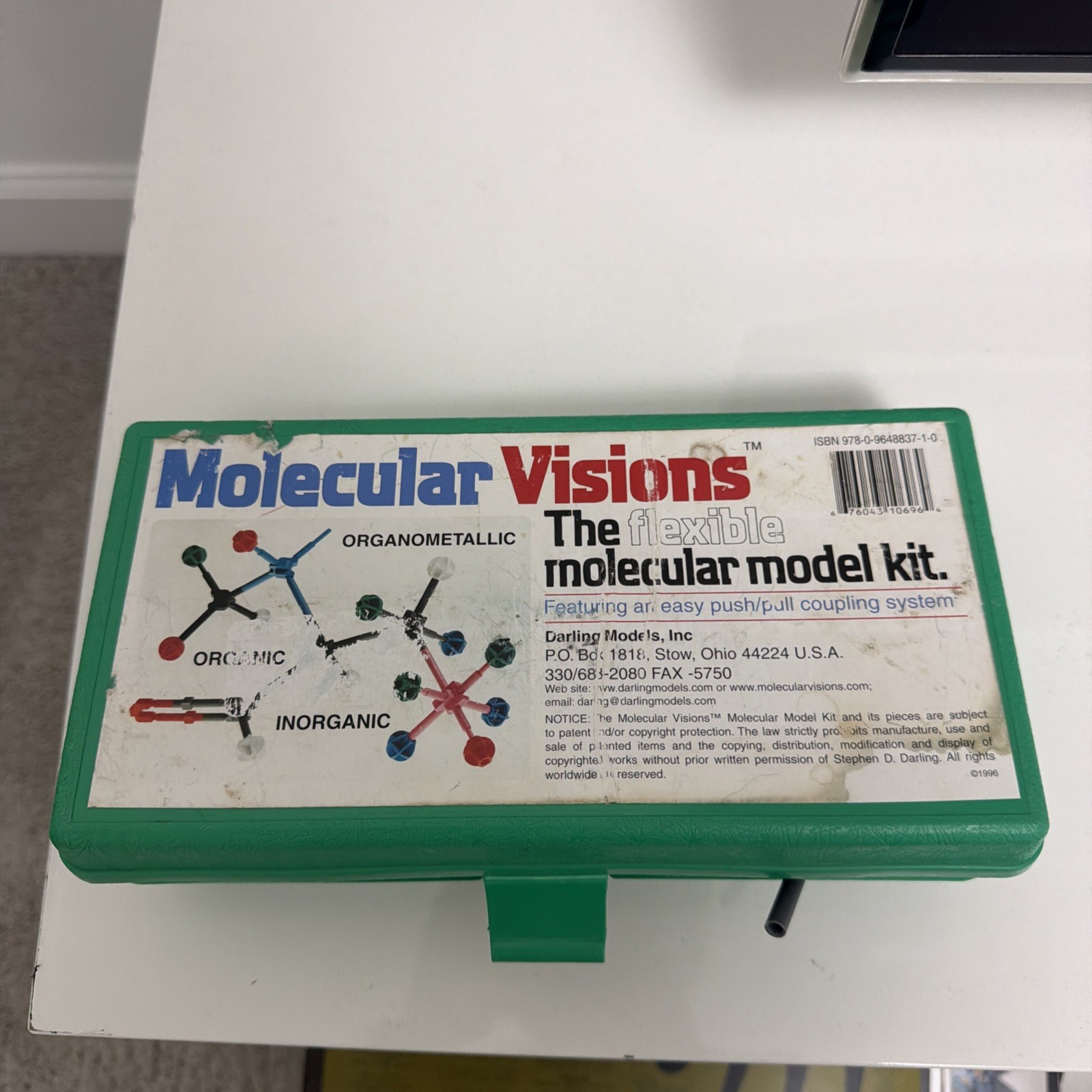 Molecular Visions The Flexible Molecular Model Kit Organic Inorganic By Darling