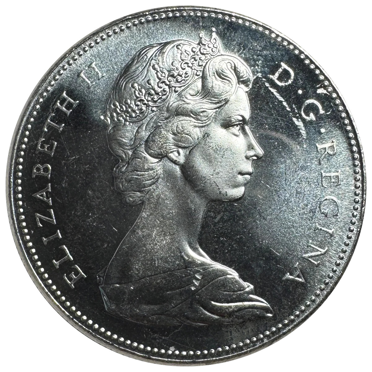 *3/4 oz 80% Silver* Canada 1967 Elizabeth II (Confederation) $1 - BU