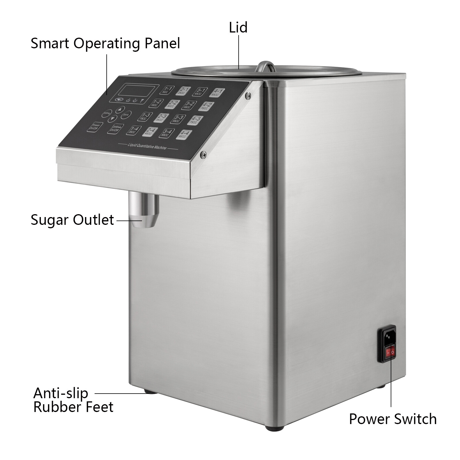 Automatic Quantitative Fructose Machine Groups Milk Fructose Tea Sugar Dispenser