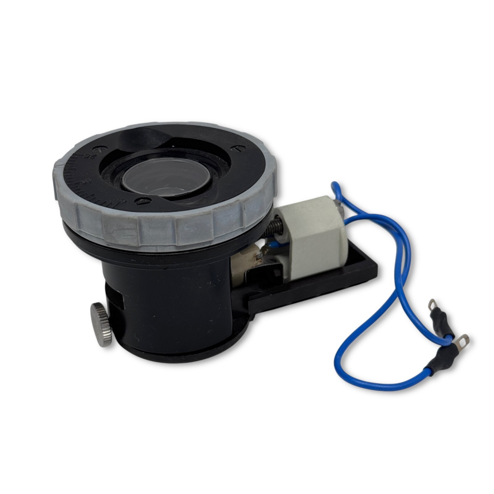 Abbe Microscope Optical Condenser Assembly w/ Focusing Ring &Iris Diaphragm 1.25