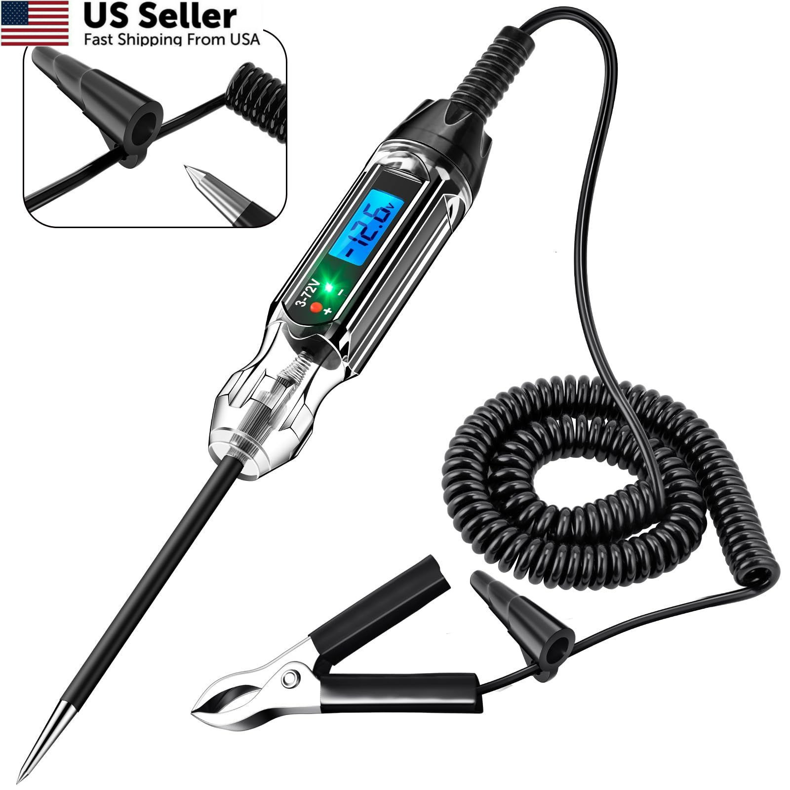 Heavy Duty 3-72V Backlit Digital LCD Circuit Blue Backlight,