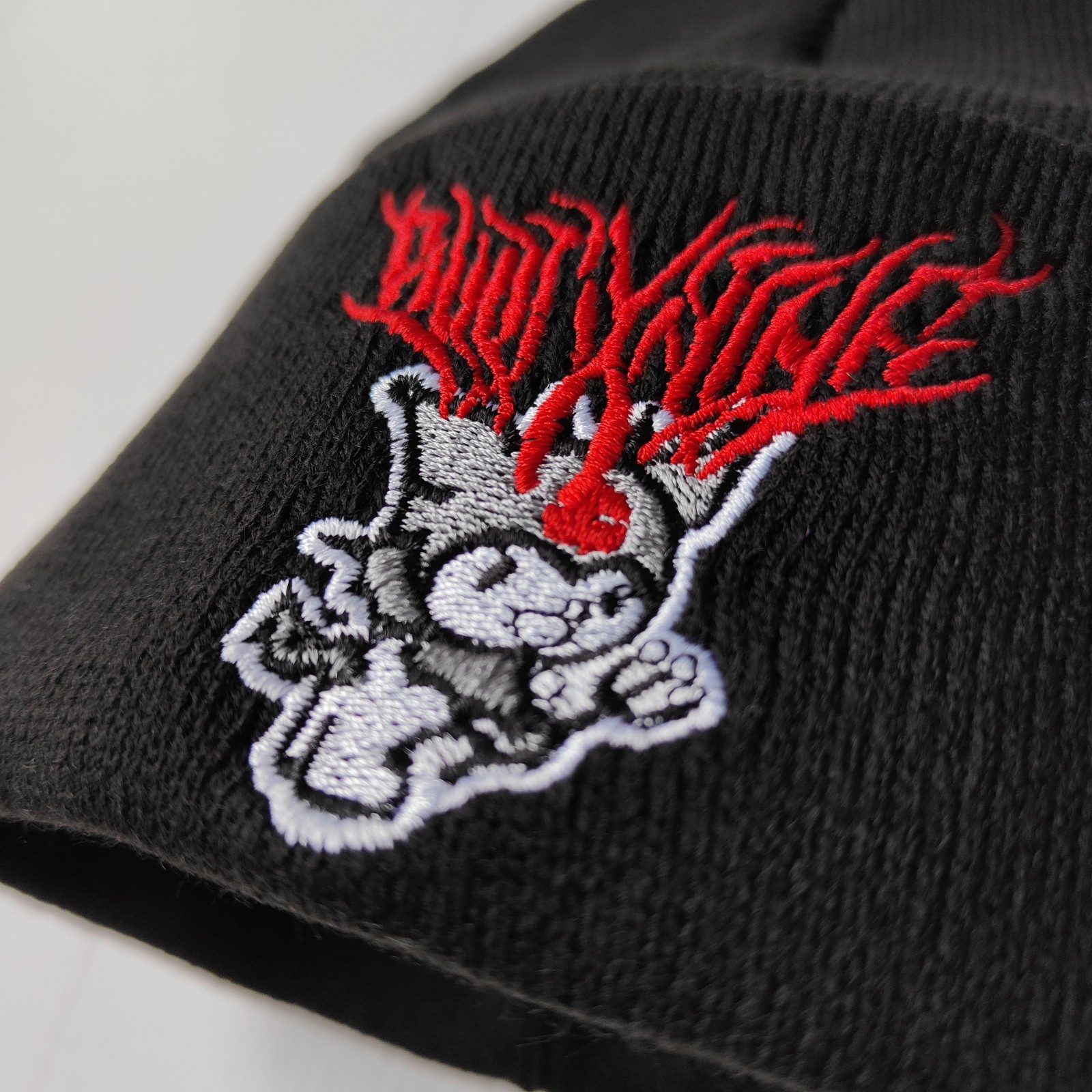 Kuromi Beanie,Anime Embroidery Beanie,Harajuku clothing,Teenage gift,Kawaii