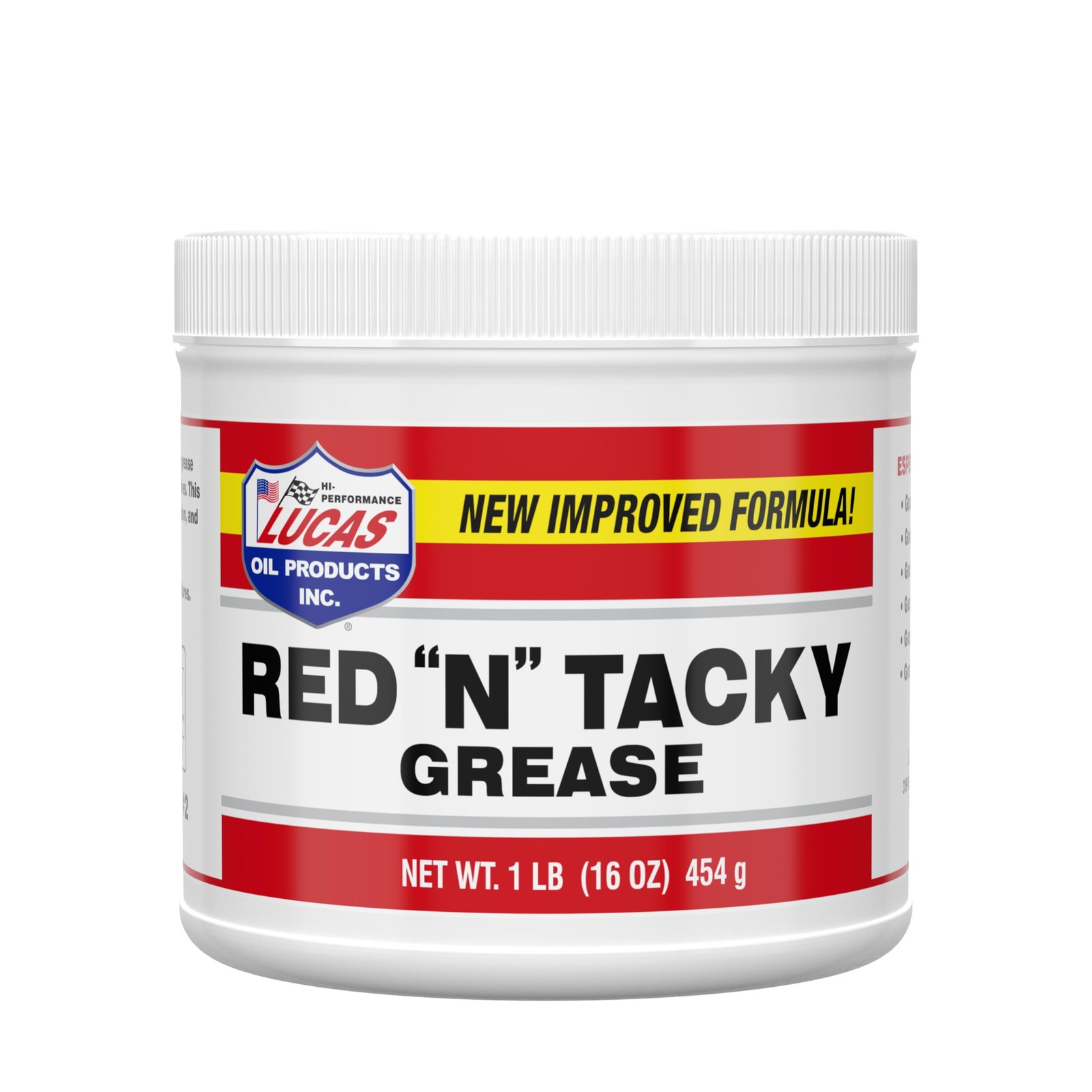Lucas Red N Tacky Grease 1 Pound Automotive Industrial Water Resistant Grease