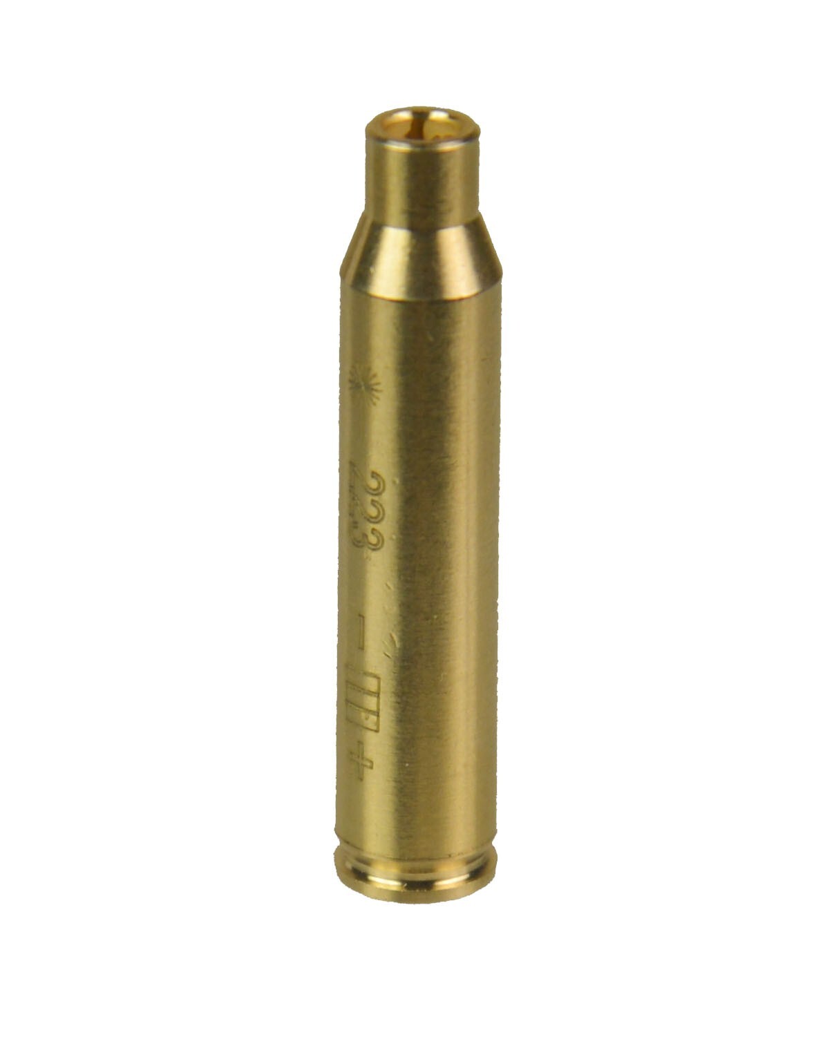 .223 5.56 Red Laser Chamber Bore Sighter, Battery, Brass, Free Buffer Polymer