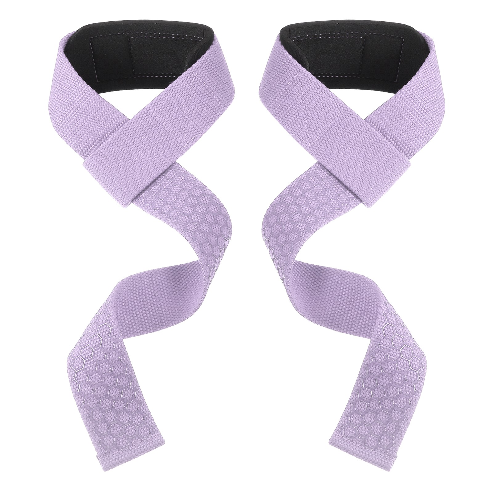 2 Pcs Padded Lifting Strap for Men Women Powerlifting, Purple