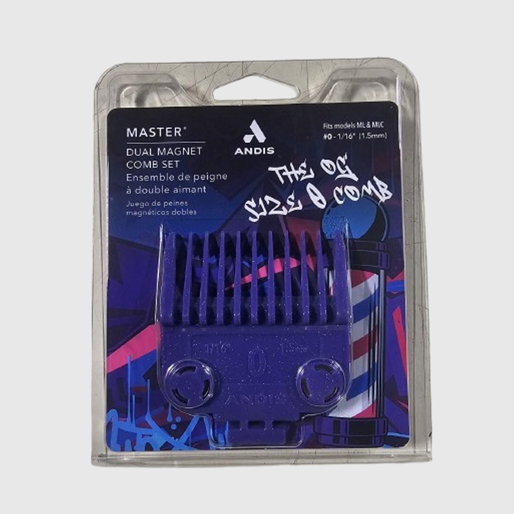 Andis Master Dual Magnet OG Size 0 Comb - Purple #561385