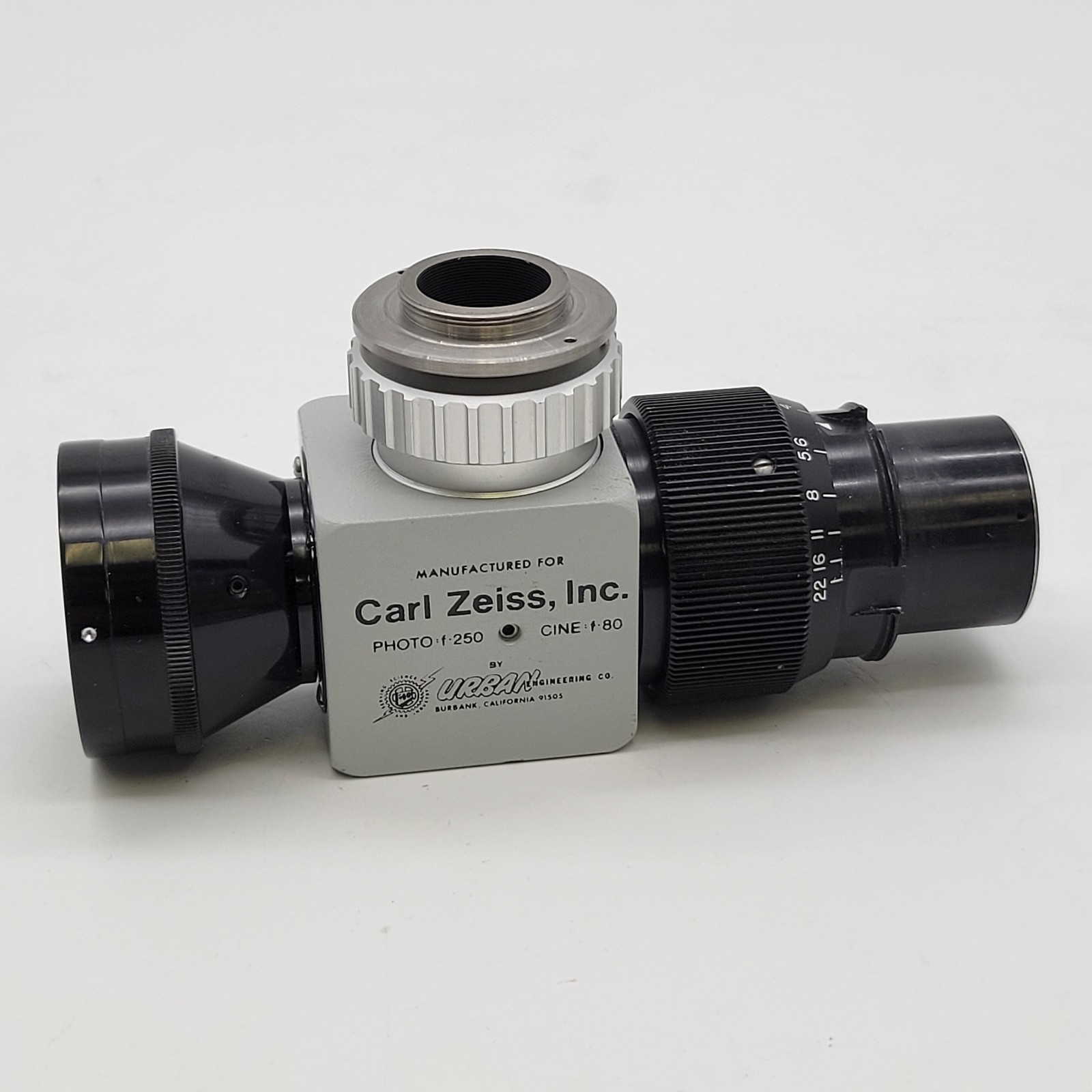 Zeiss Urban OPMI Surgical Microscope Camera Adapter Photo f:250 Cine f:80