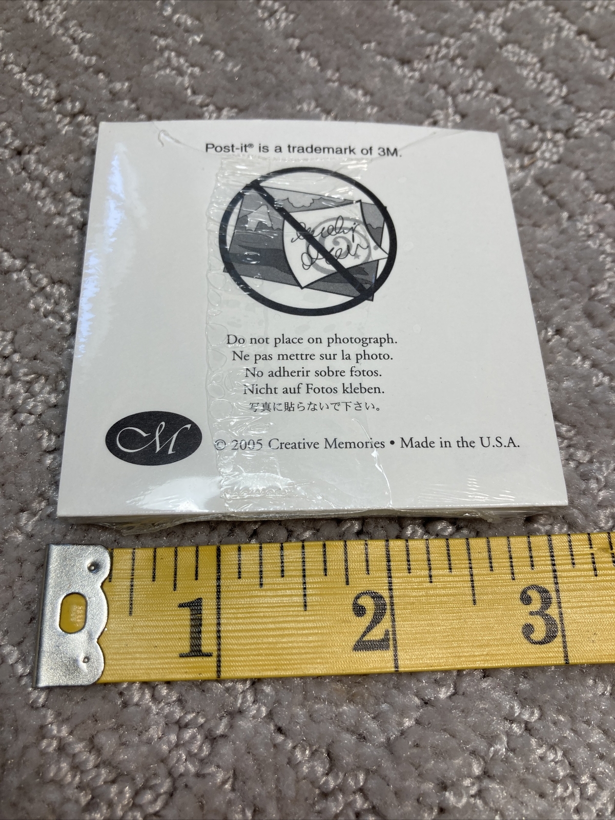 7 Creative Memories Post It Note Pads Paper 3 "x 3" White New Sealed