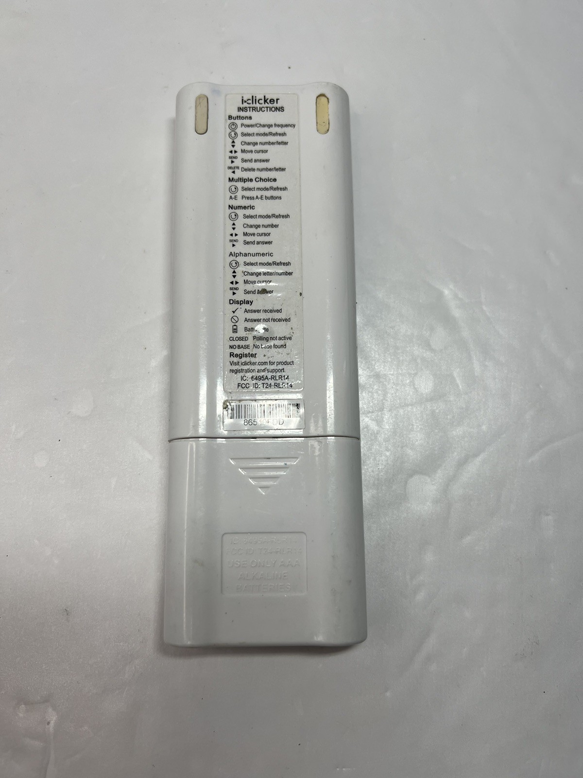 iClicker 2 Wireless Classroom Response Remote Control Clicker Tested & Works