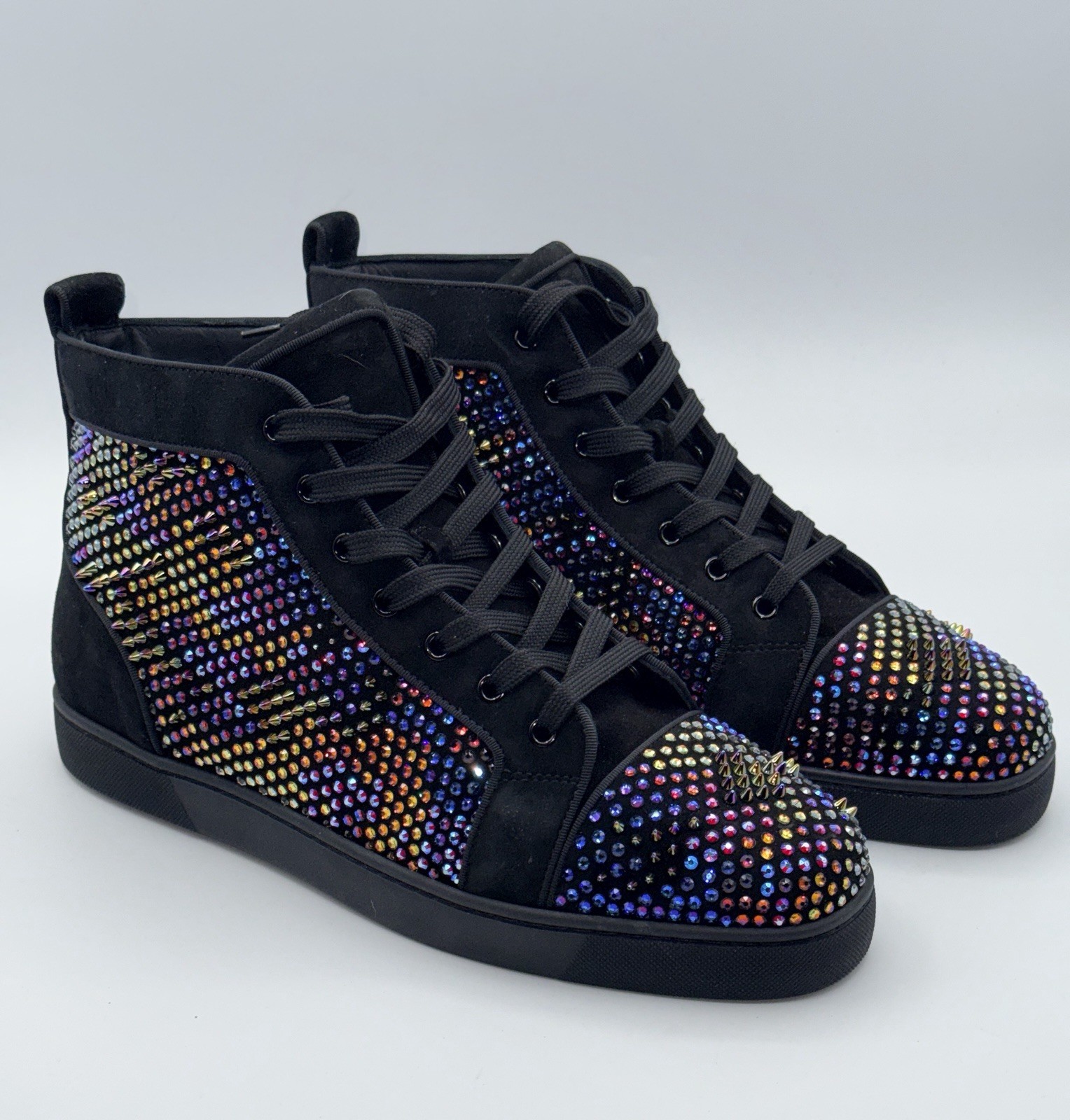 NEW Louboutin Louis Strass Limited 147/170 Loubiguana Stud Spike Sneakers 45 12