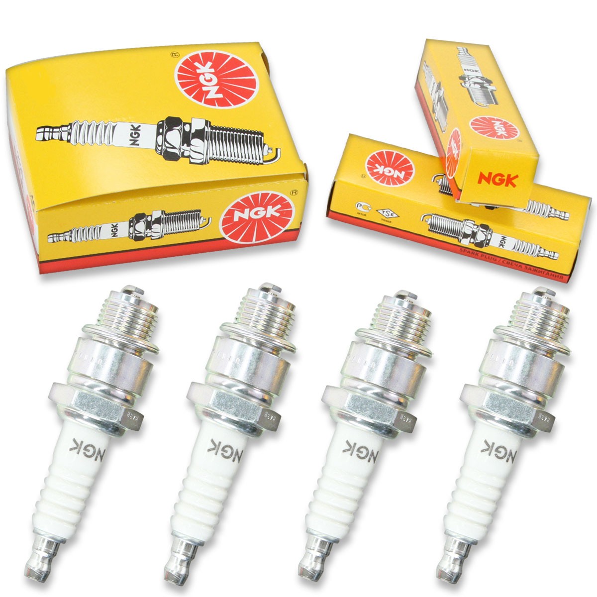 4pcs Indian JS54 NGK Standard Spark Plugs 50 Kit Set Engine dx