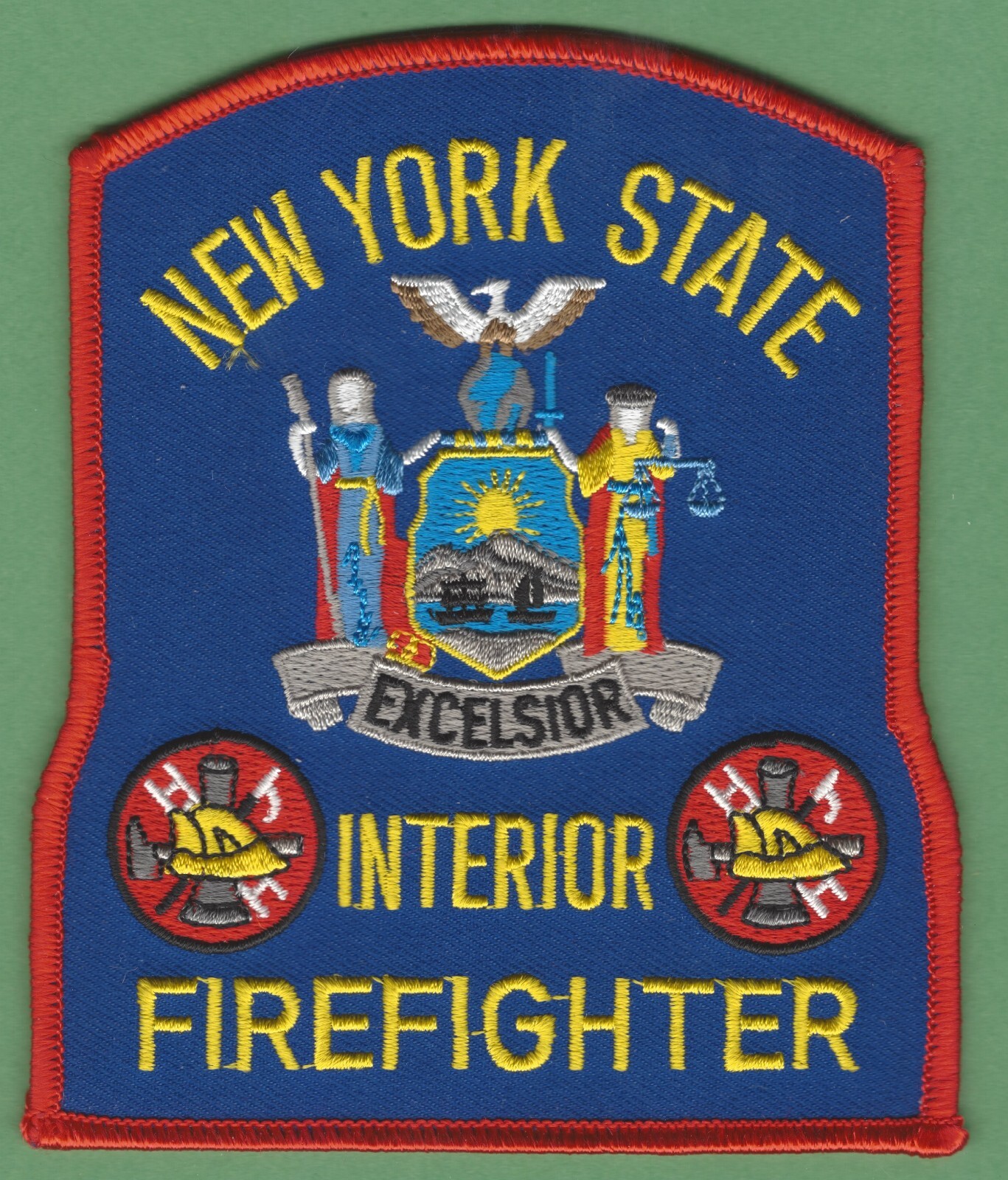 NEW YORK STATE INTERIOR FIREFIGHTER FIRE PATCH