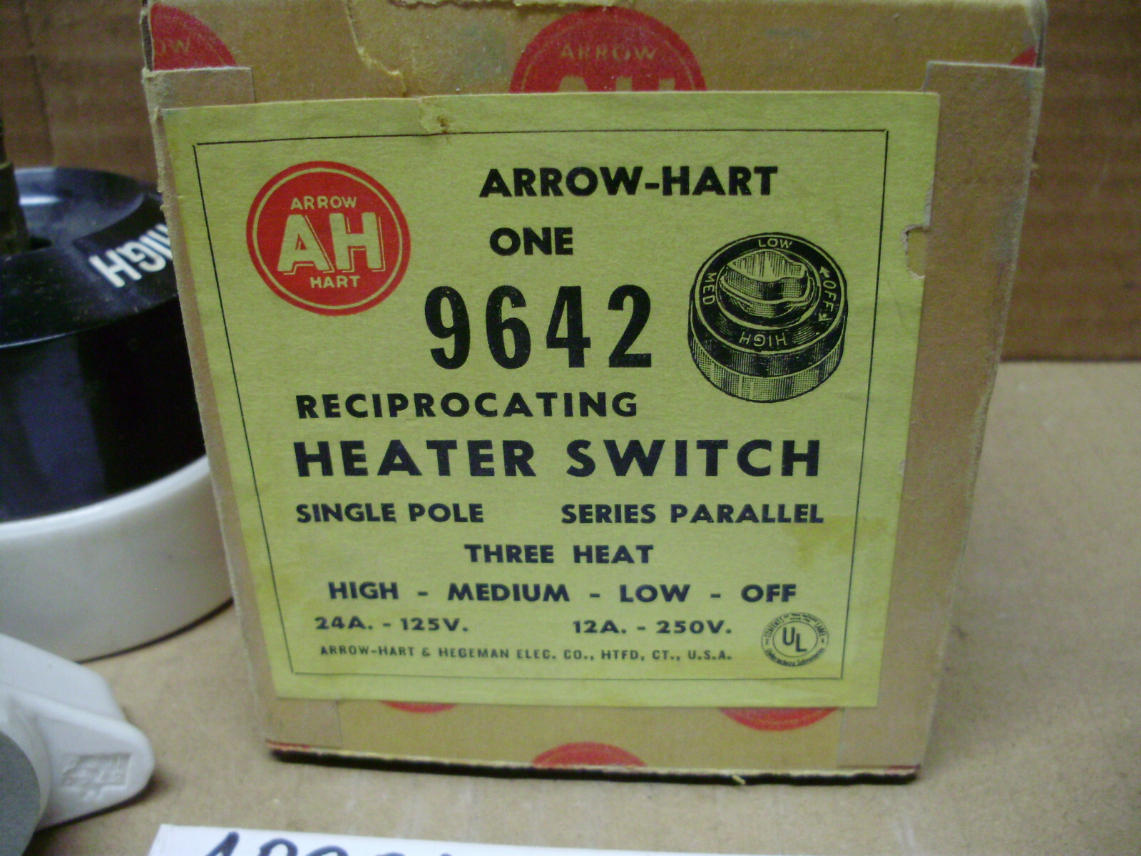 Arrow-Hart Ohmite Heater, Tap Switch, Rheostat