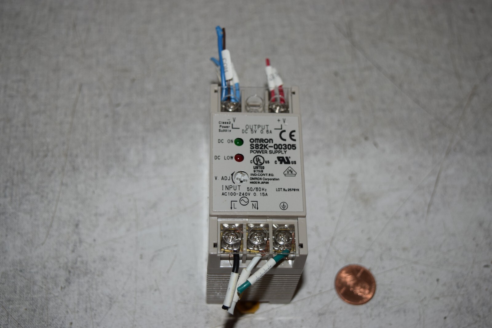 Omron S82K-00305 Power Supply