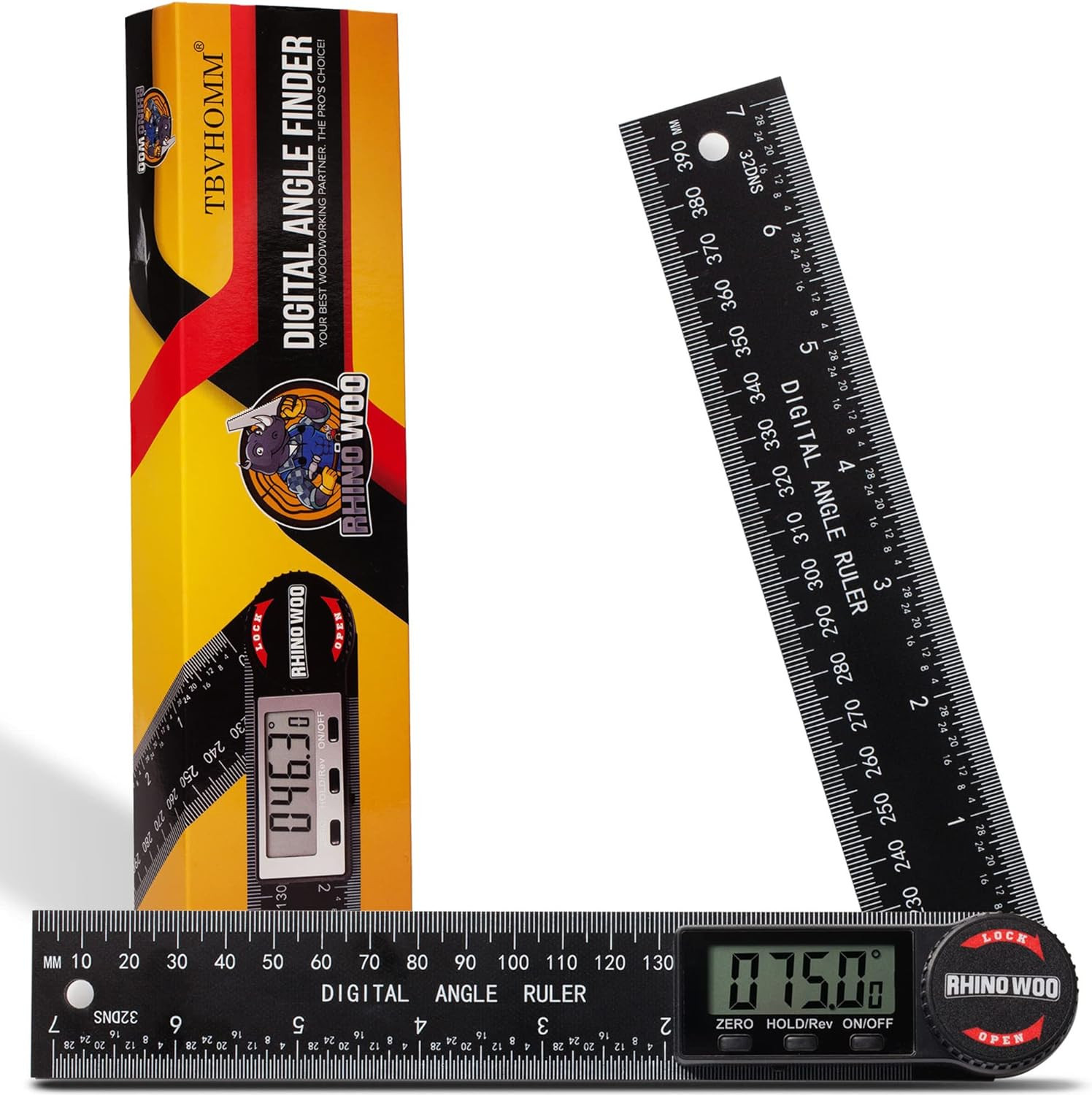 Digital Angle Finder Protractor, Angle Measuring Tool for Woodworking/Carpenter/