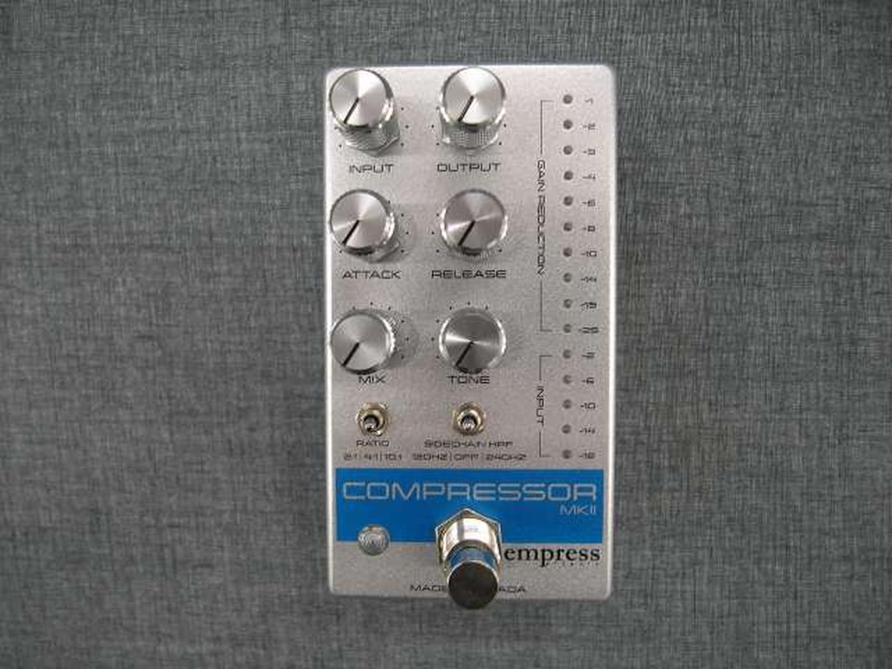Empress Effects Compressor MkII Silver Sparkle Guitar Effect Pedal w/ Box