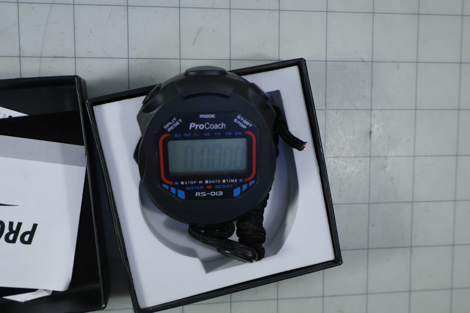 ProCoach RS-013 Handheld Sports Multi Function Stopwatch Water Resistant NEW