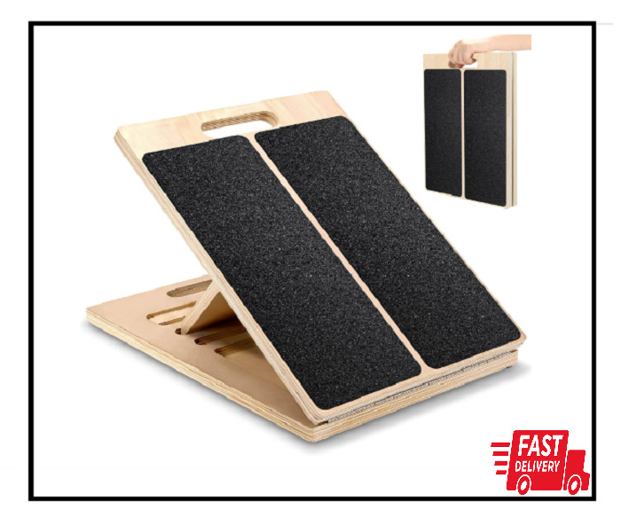 3rd Gen Adjustable Slant Board for Calf Stretching & Squat Wedge – Non-Slip P...
