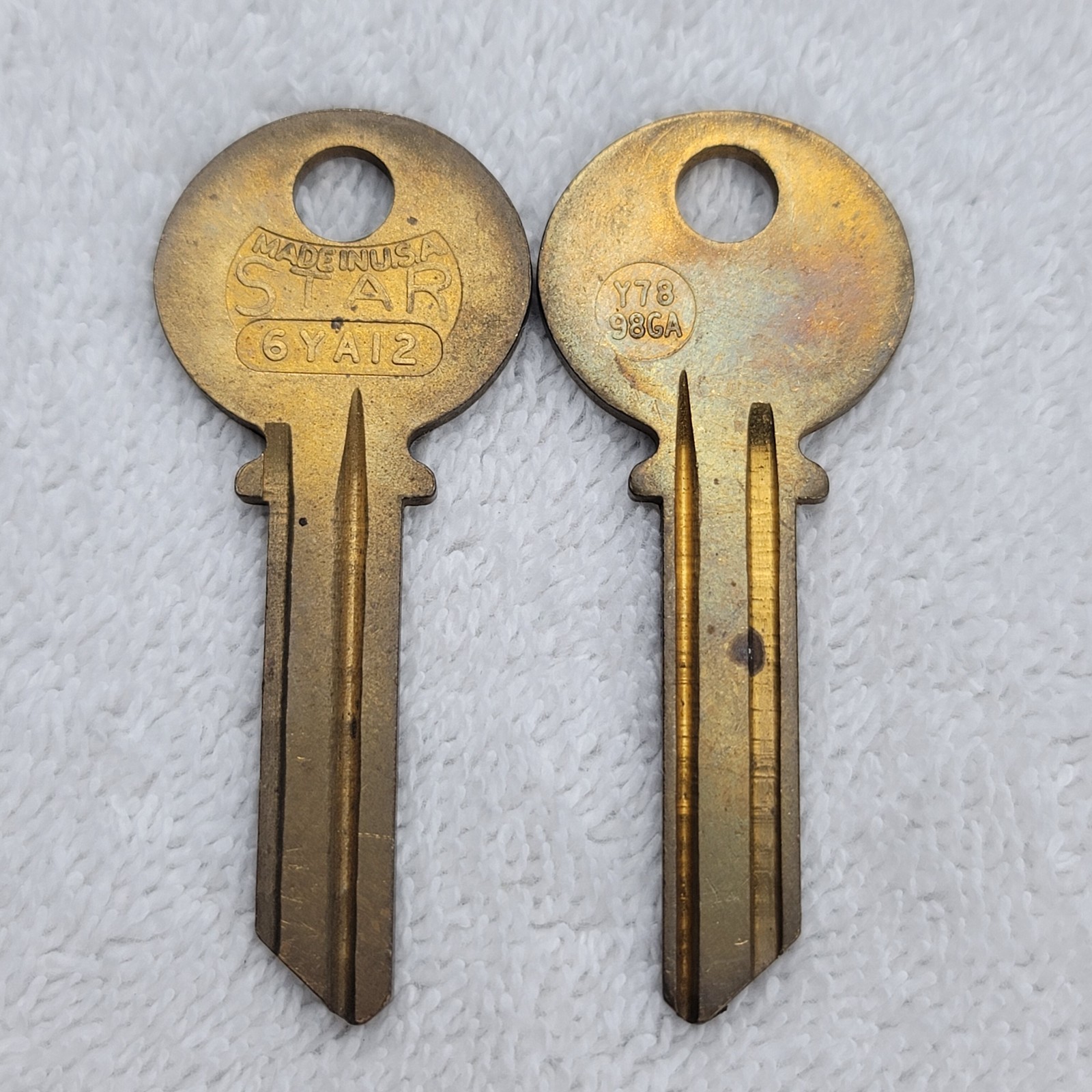 Star 6YAI2 Key Blanks Y78 Lot of 2 New Old Stock