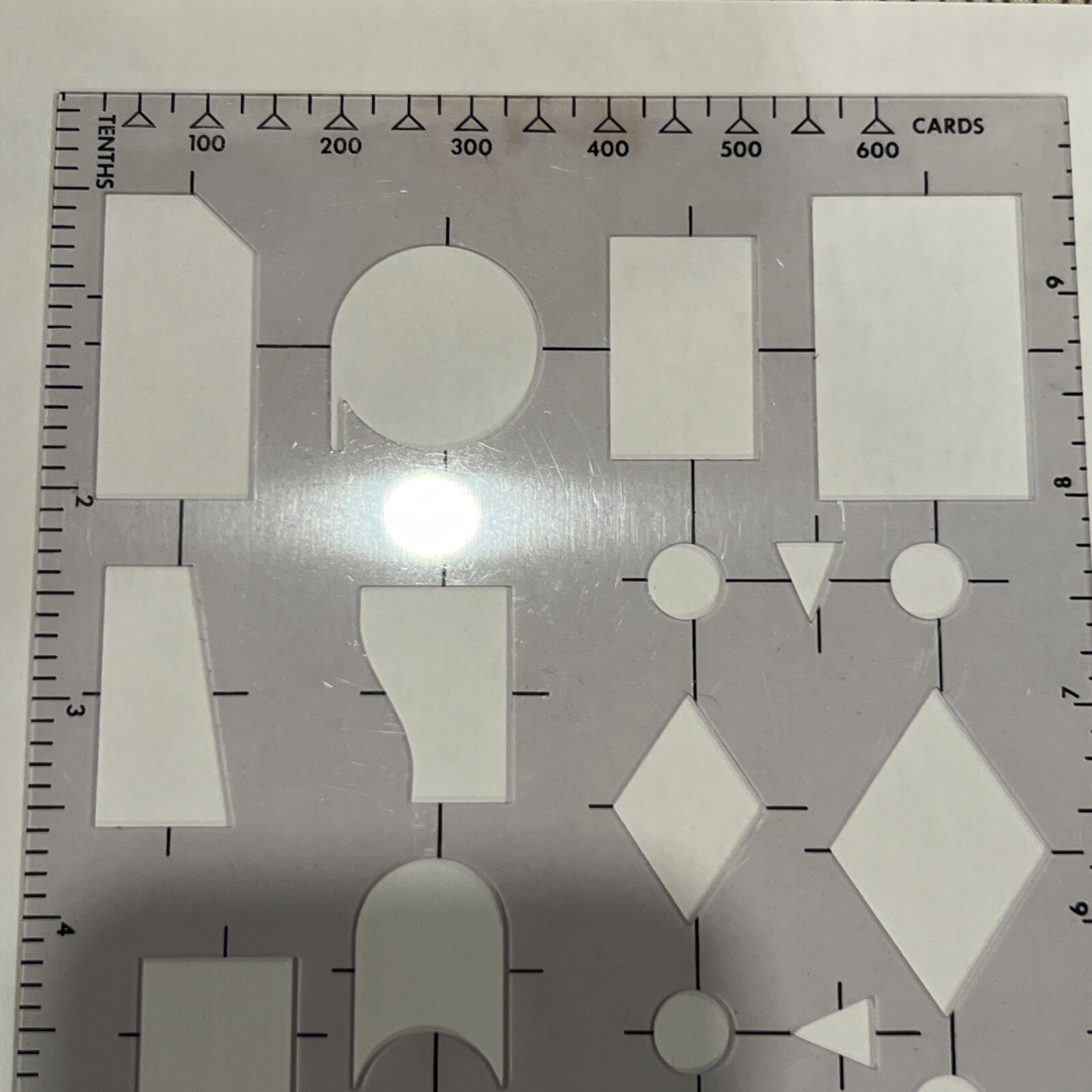 Vintage Honeywell Electronic Data Processing Flowcharting Spacing Template
