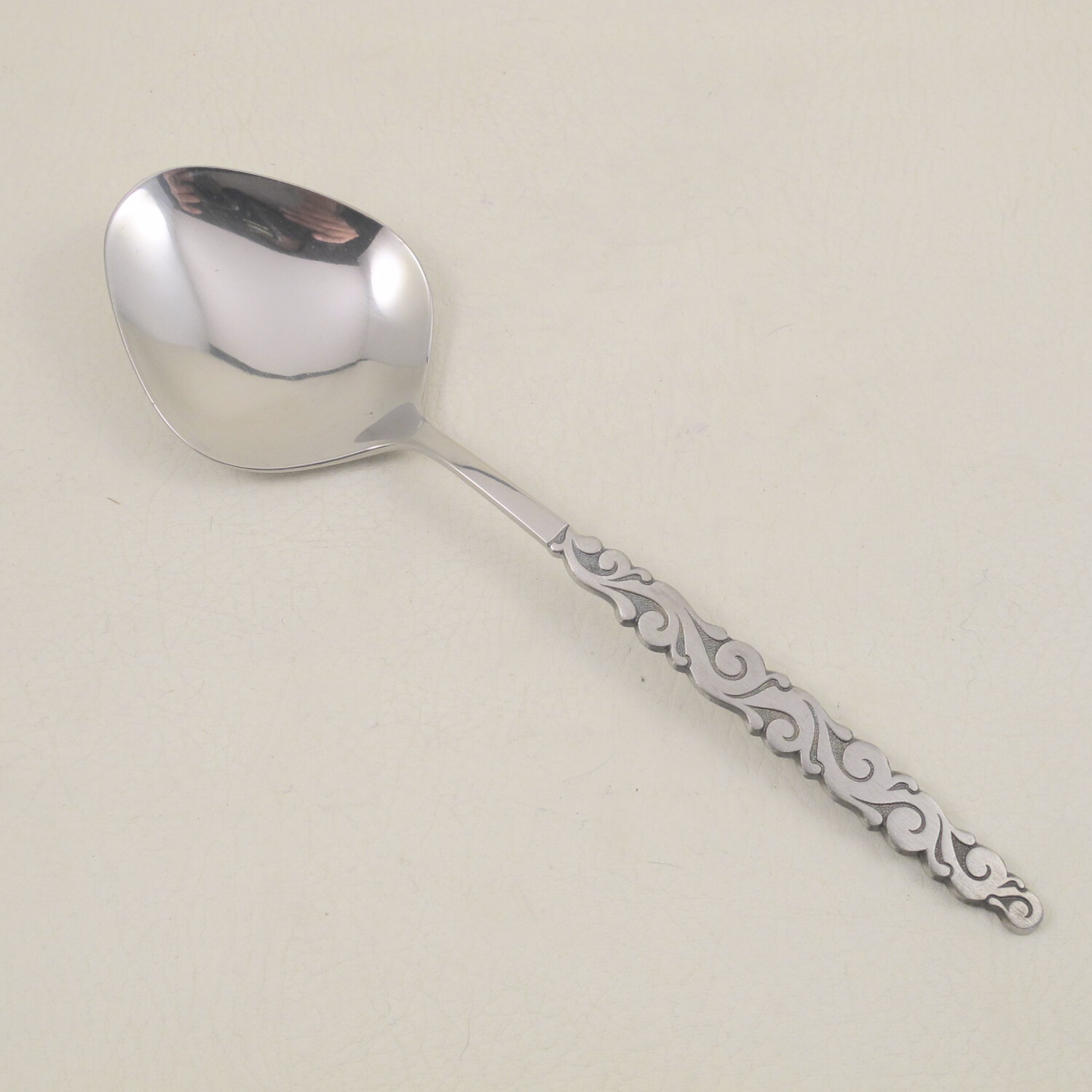 FLORENTINE SCROLL by INTERNATIONAL Lyon Stainless Casserole Serving Spoon NEW