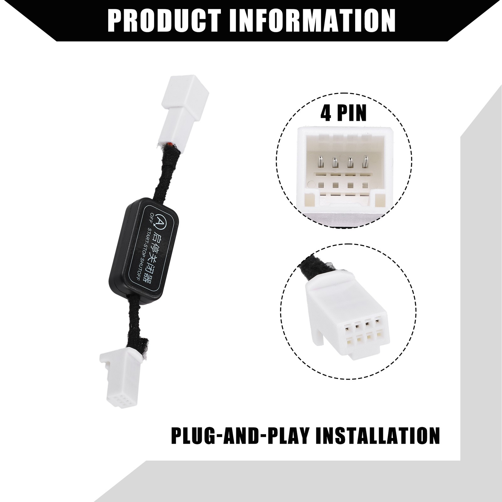 Auto Start Stop A-Off Cable Replacement for Toyota Highlander 2015-2021 1 Set