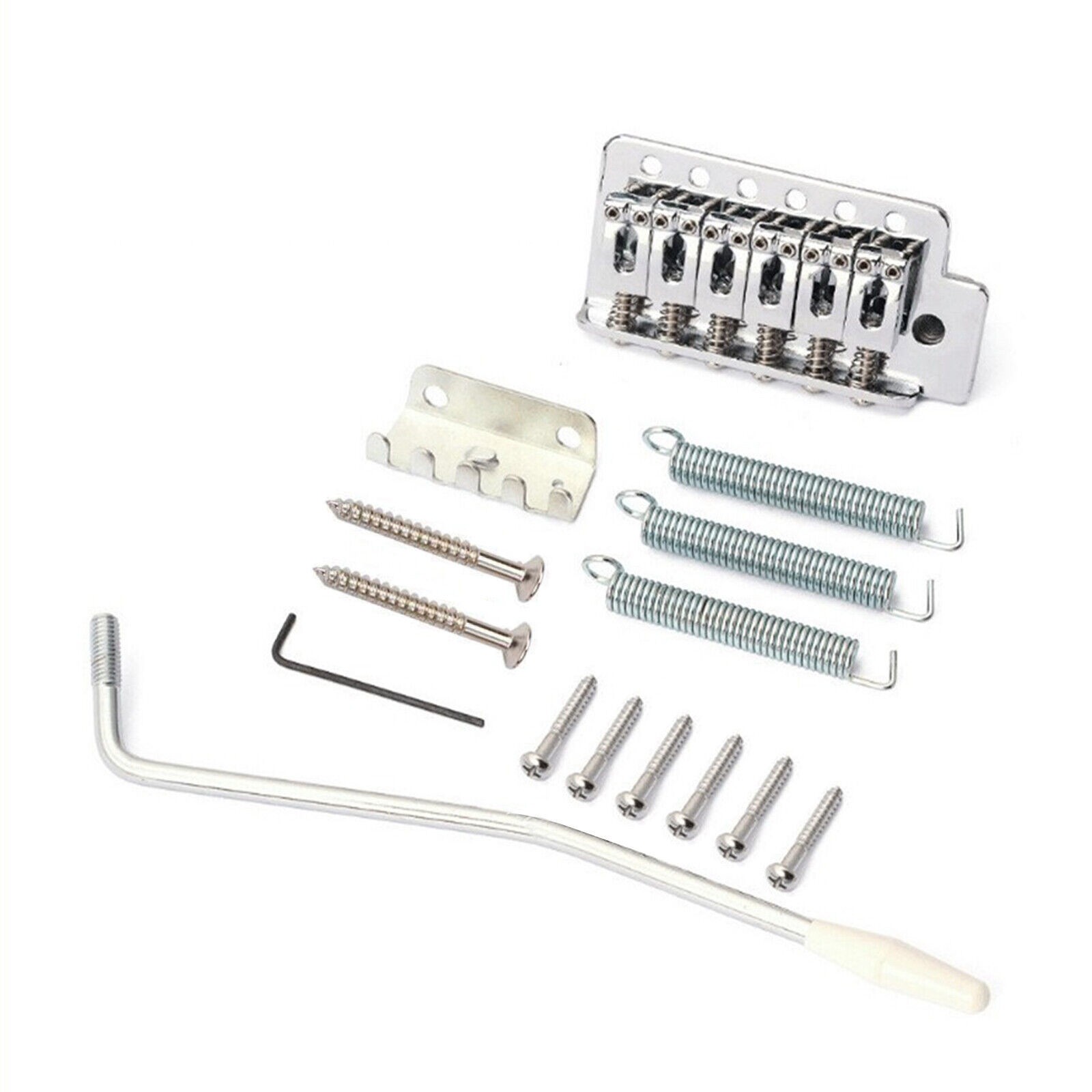Alloy Chrome Tremolo Electric Guitar Bridge System For Fender Stratocaster Strat
