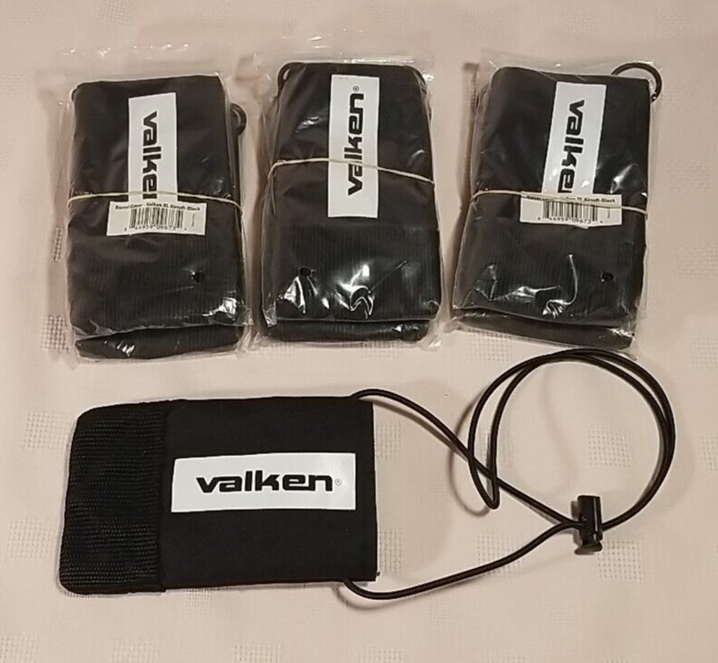 Lot of 2 in Plastic Bagv- Valken XL Airsoft Barrel Covers - BLACK - NEW Unopened