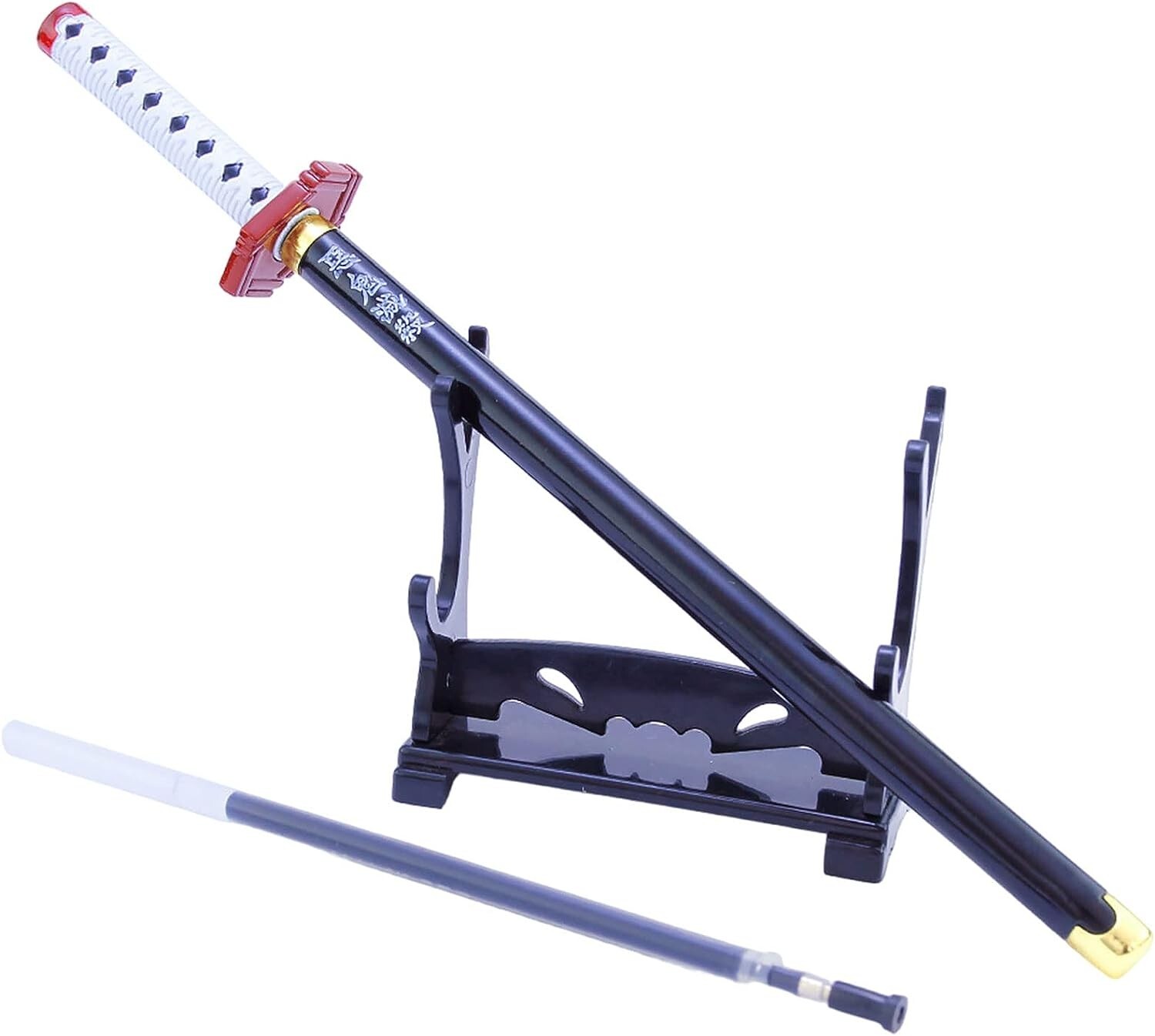Demon Slayer: Kimetsu no Yaiba Tomioka Giyu Sword Katana Pen,With Sword Stand
