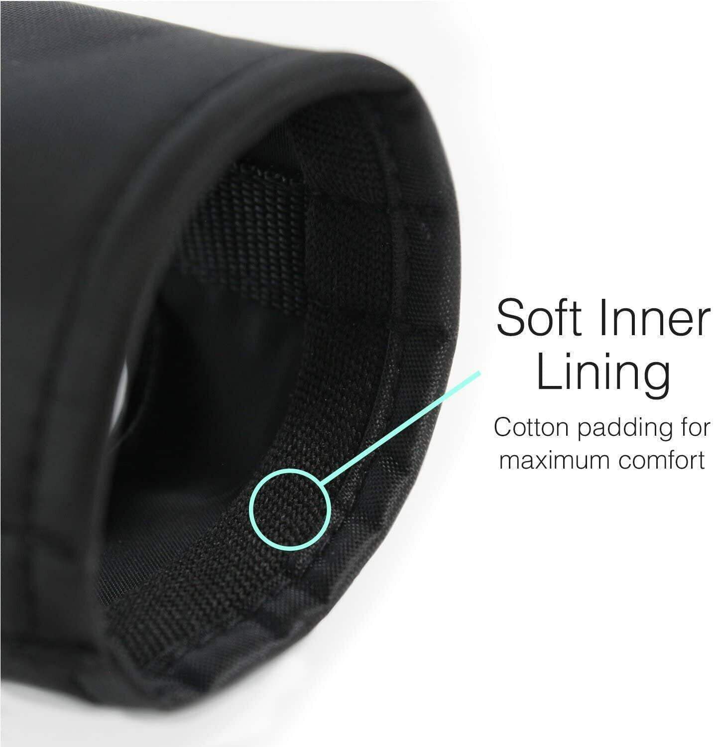 Downtown Pet Supply Quick Fit Dog Muzzle with Adjustable Straps, Black Size 1