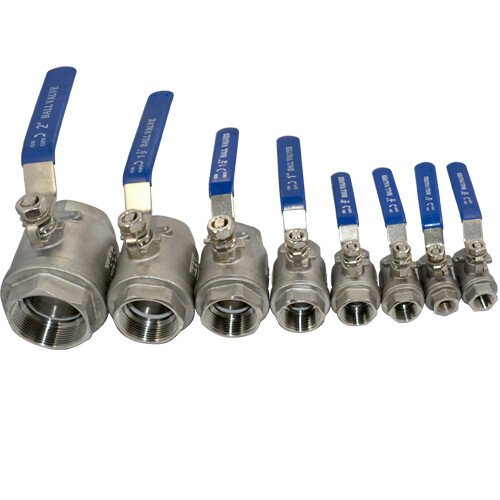 1/2"- 4" 1"  NPT Threaded Full Port  Ball Valve Stainless Steel SS 316 US STOCK