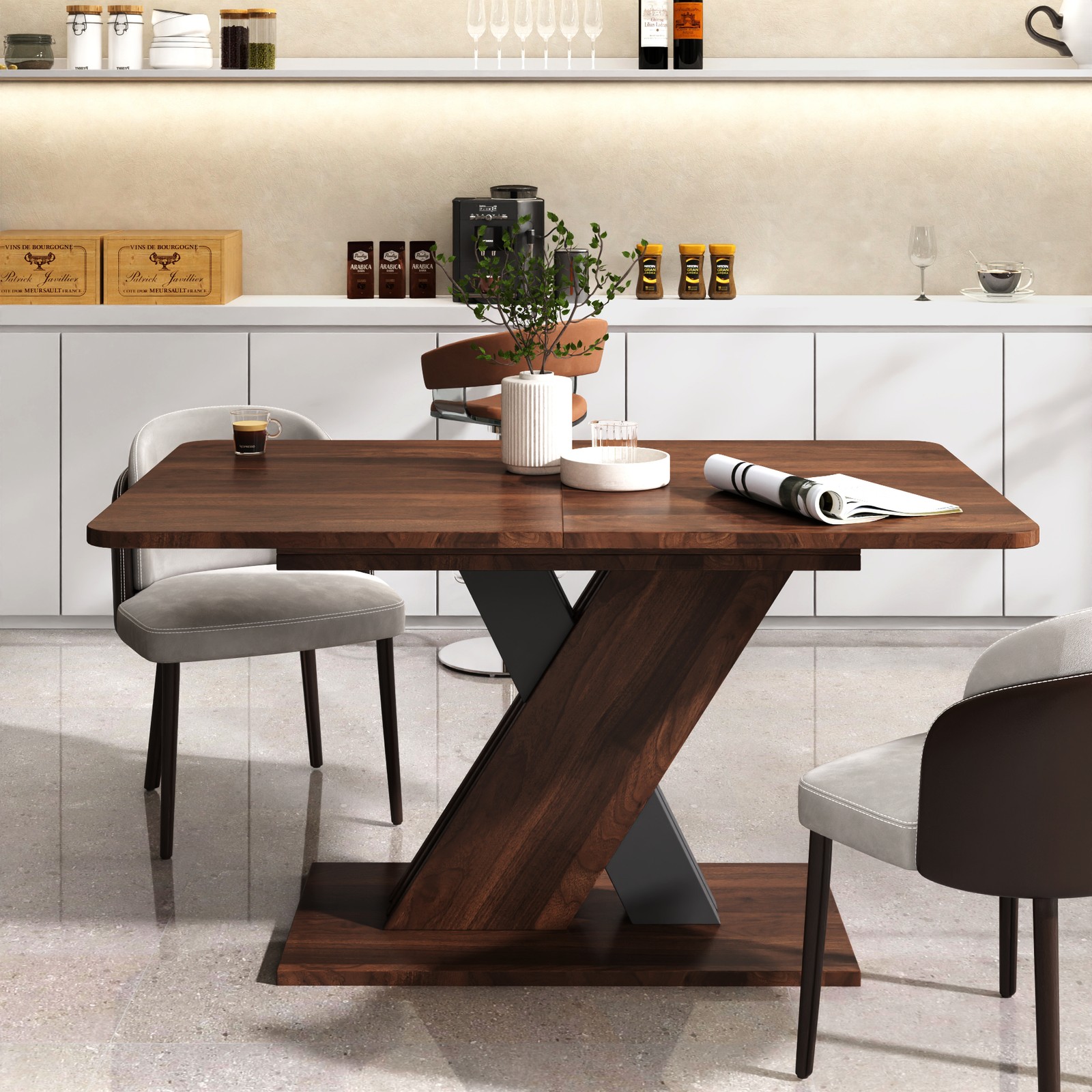 Multifunctional extendable console table