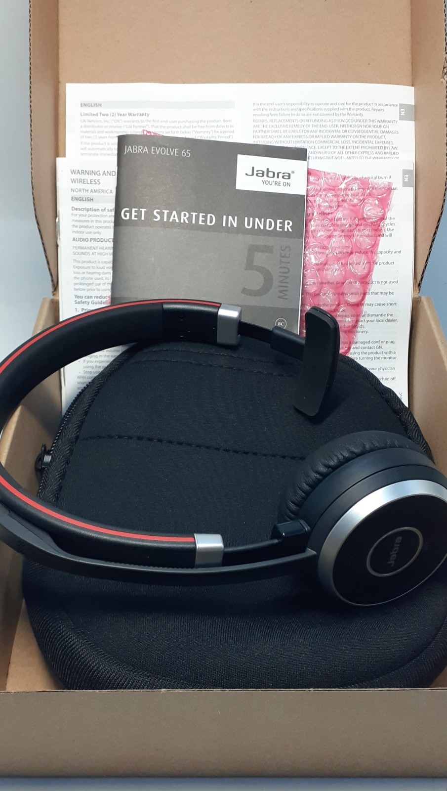 Jabra Evolve 65 MS Mono Hands-free Headset. No Link