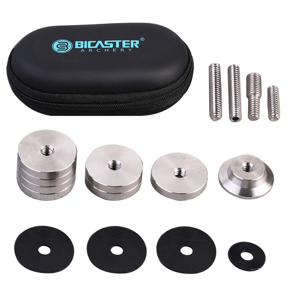 Bicaster Archery Stabilizer Weights Stainless Steel Total 8 Ounces