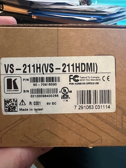Kramer VS-211H/ VS-211HDMI NEW IN BOX