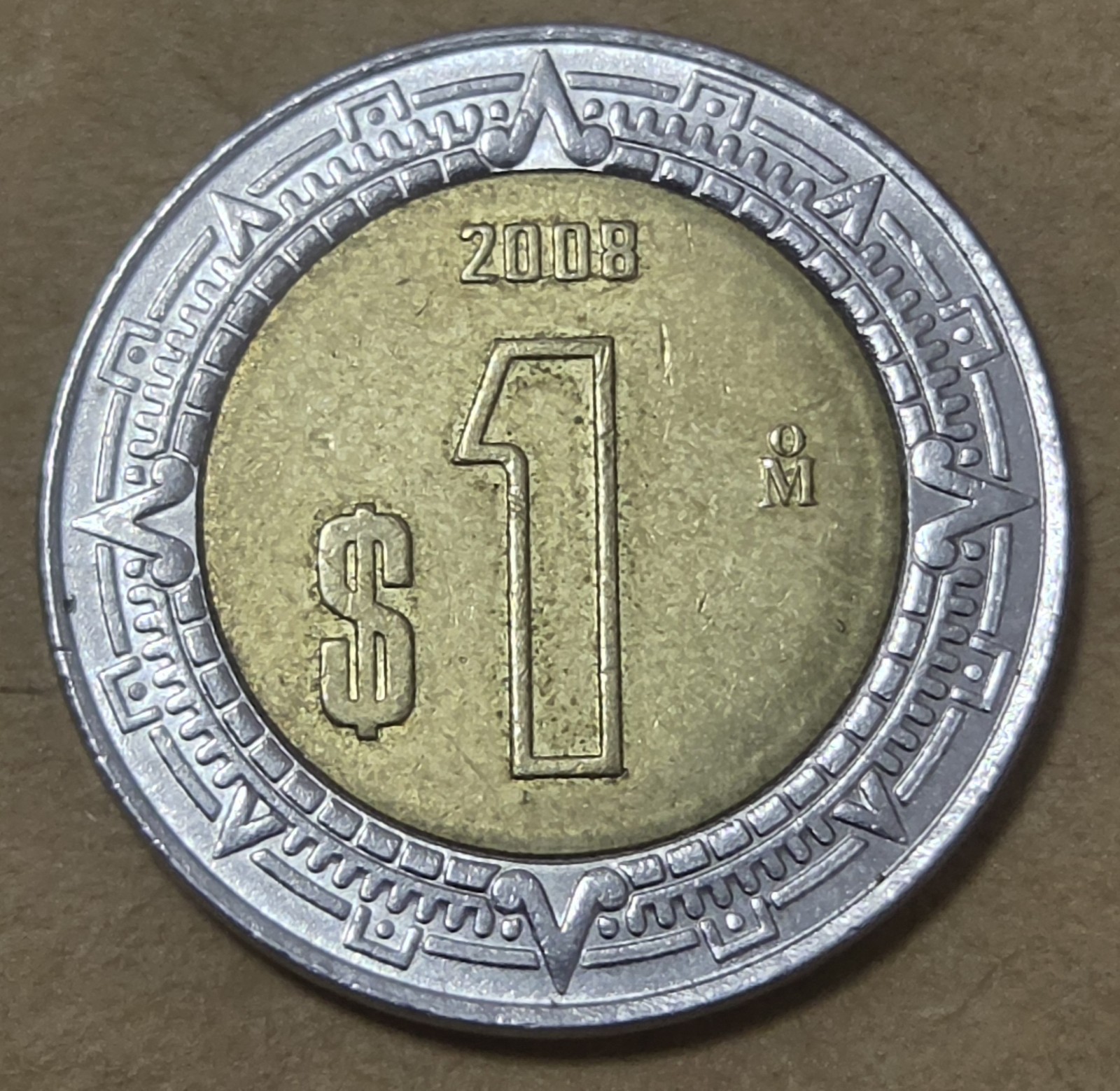 MEXICO 🇲🇽 ONE (1) PESO COIN 2008