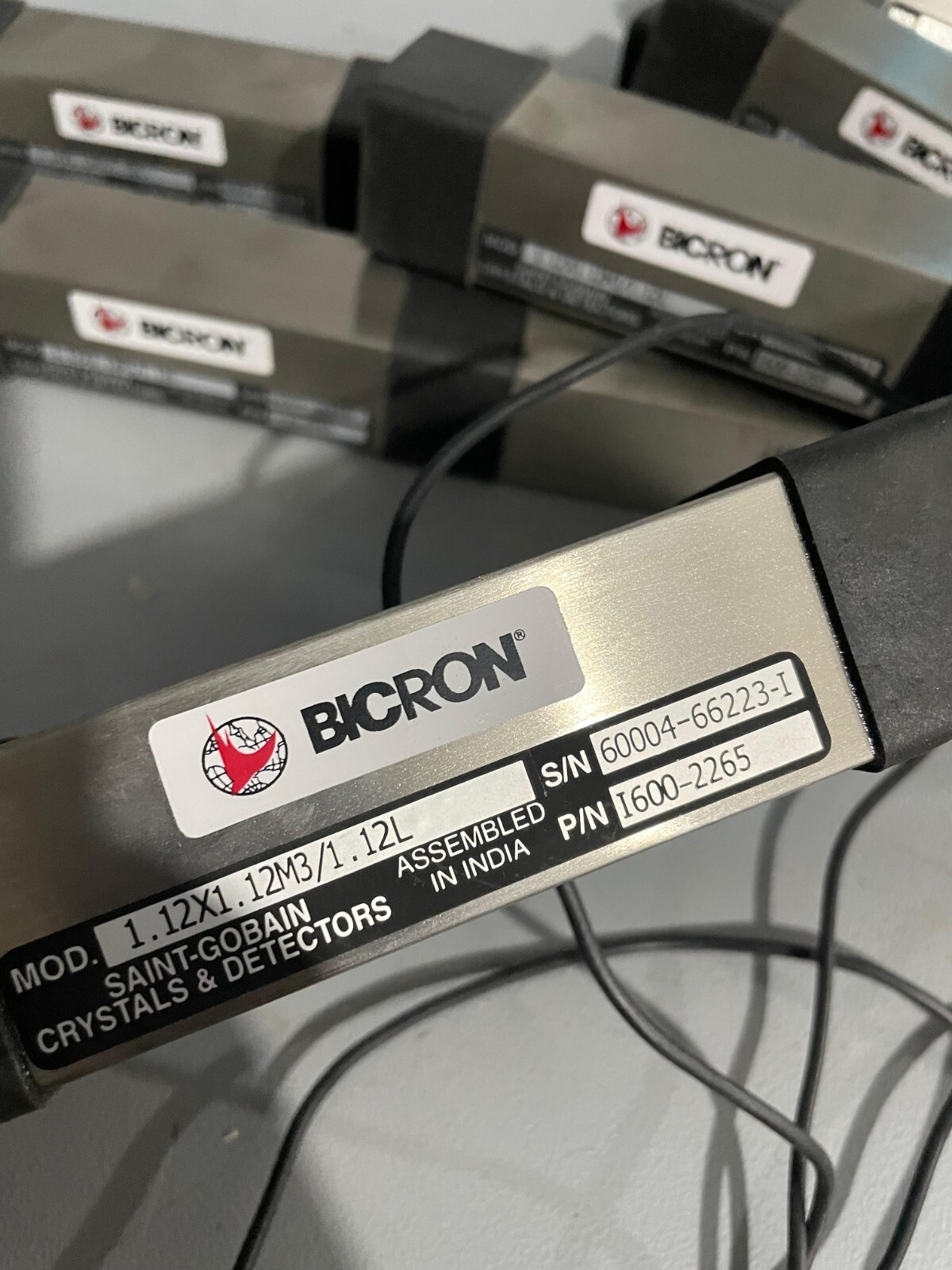 BICRON NaI(Tl) Scintillation Detector 1.12X1.12M3/1.12L Saint-Gobain