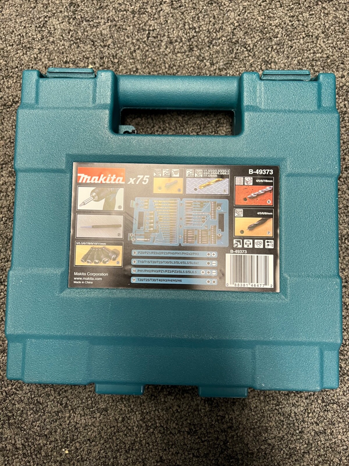 Makita B-49373 75-Piece Metric Drill and Impact Bit Set
