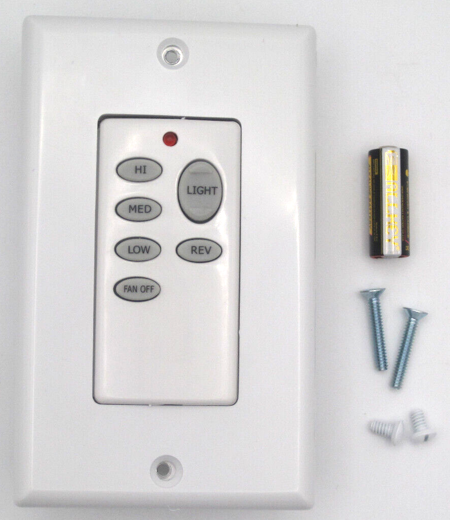 CHQ9051T Wireless BATTERY POWERED Wall Control In WHITE Down Light Control