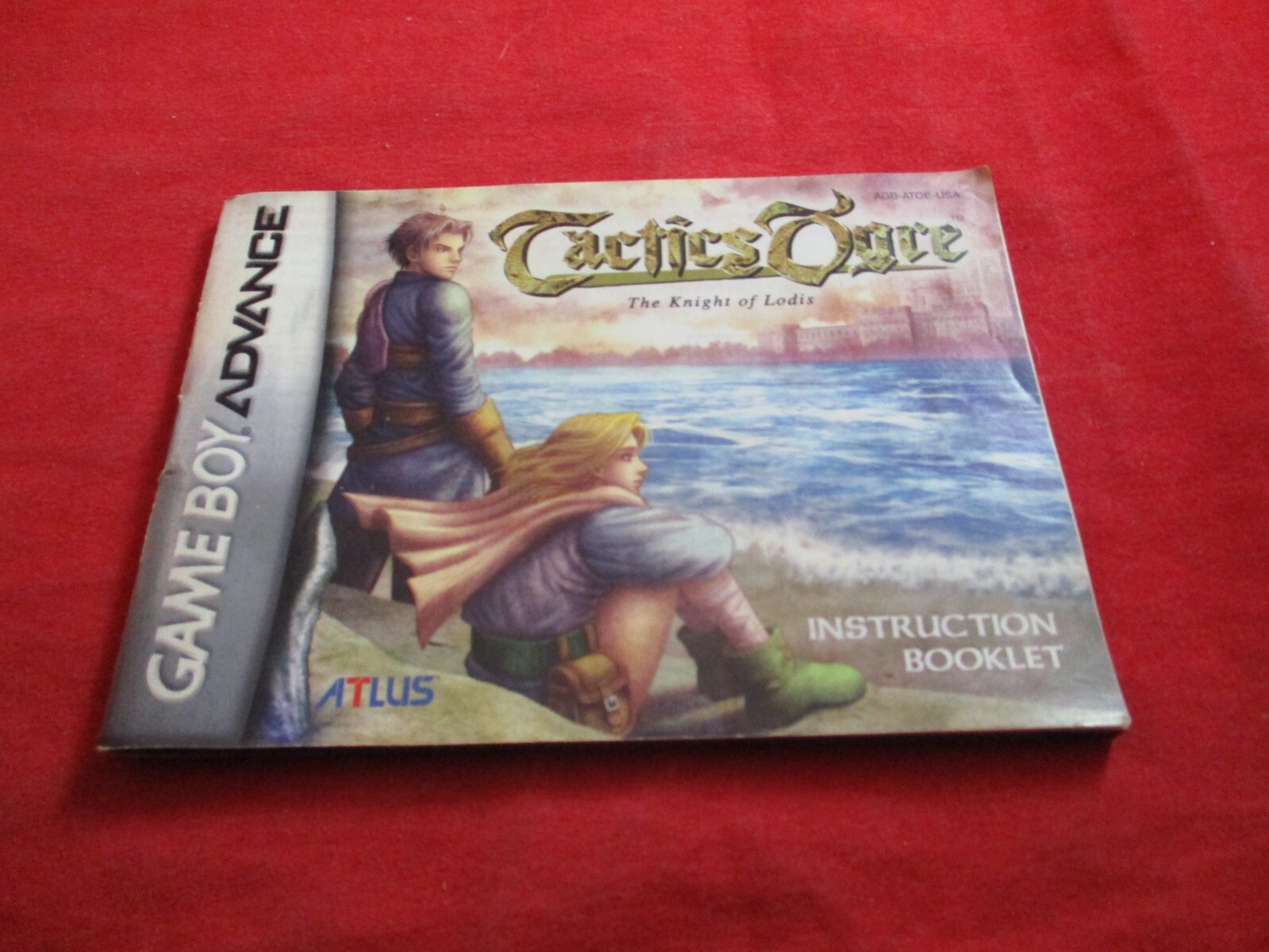 Tactics Ogre Nintendo Game Boy Advance Instruction Manual Booklet ONLY #R1