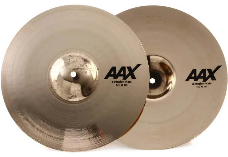 Sabian 14" AAX X-Plosion Hi-hat Cymbals - Brilliant Finish