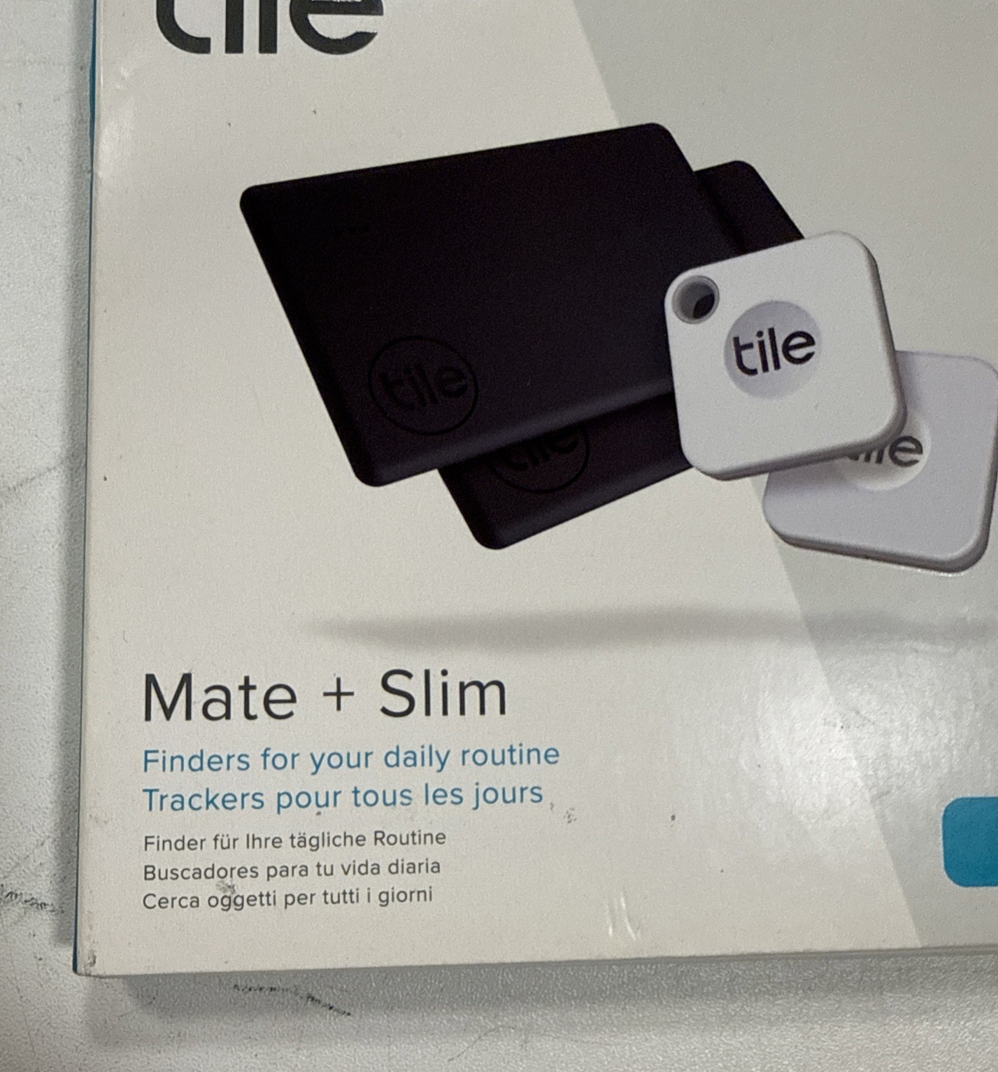 Tile Mate/Slim Bluetooth Tracker Set (4‑Pack) – New Sealed