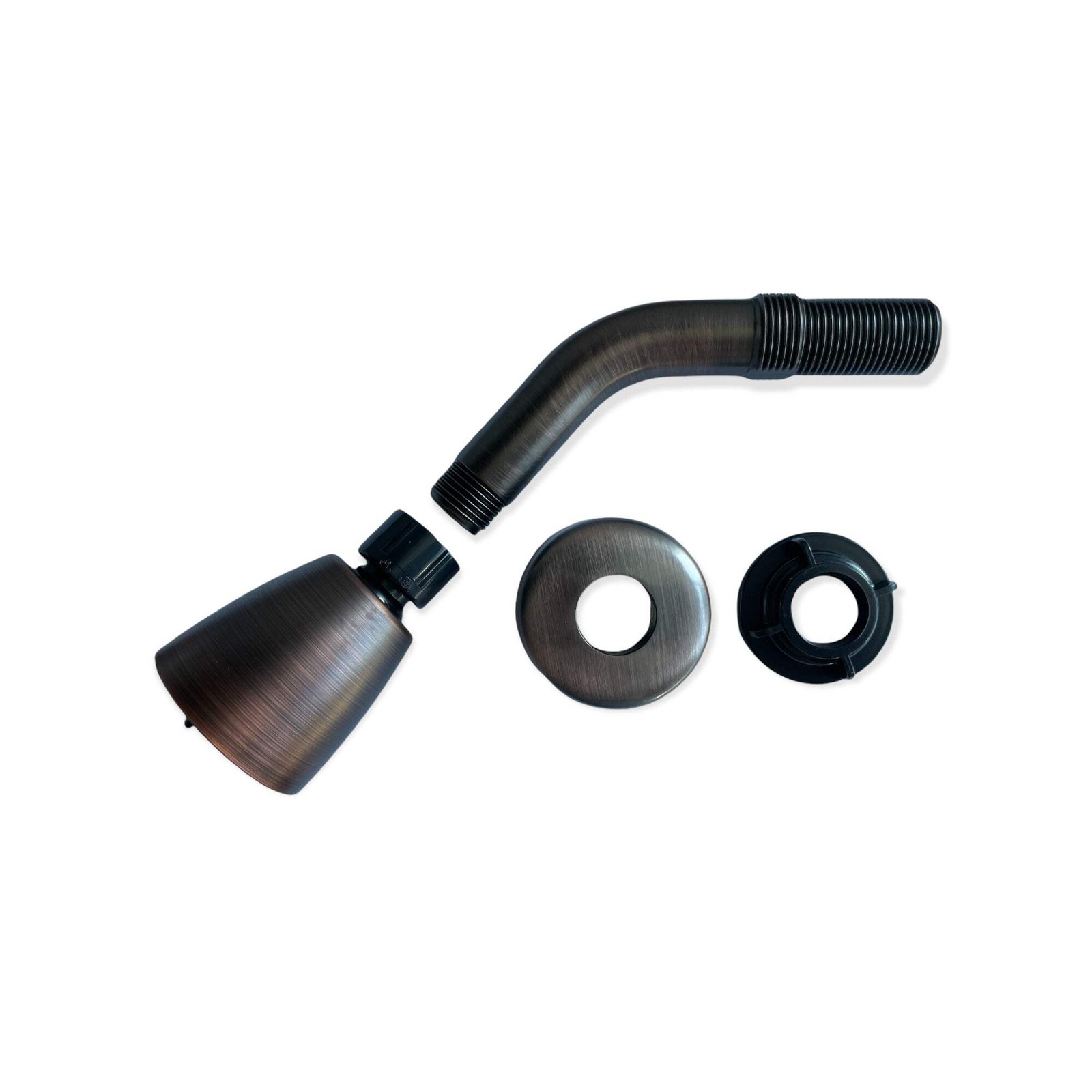 Mobile Home/RV Oil Rubbed Bronze Shower Head Kit with Shower Arm & Flange | 1/2"