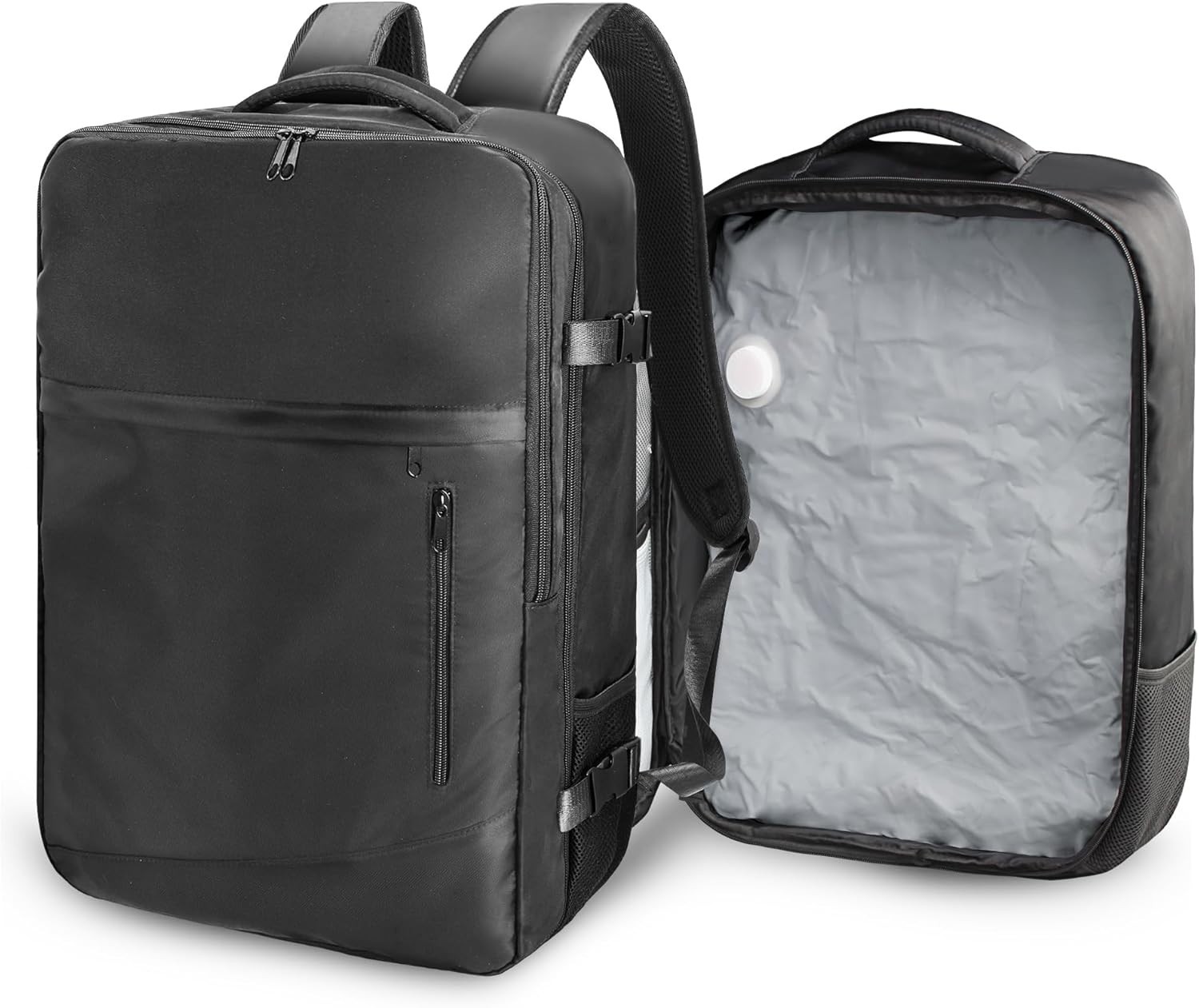 60L Travel Vacuum Backpack with Pump - Flight Approved Carry-On Luggage