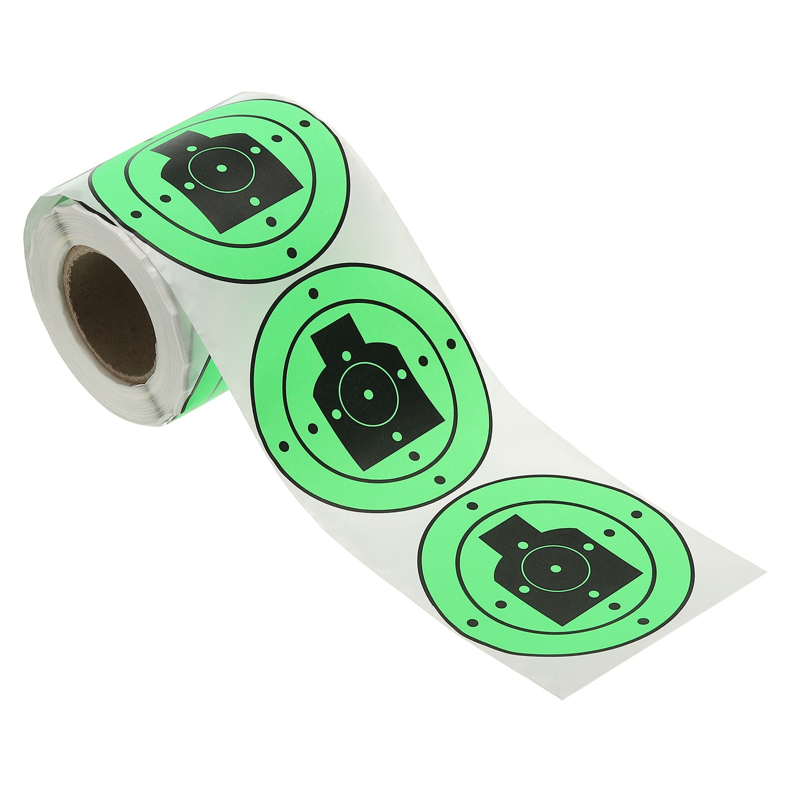 Shooting Target Stickers 3" 200pcs Adhesive Splatter Targets Green Black Graphic