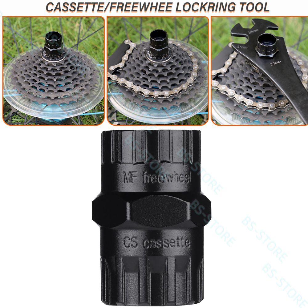 Bike Bicycle Cassette Freewheel Install Removal Tool for Repairing Bikes Bike